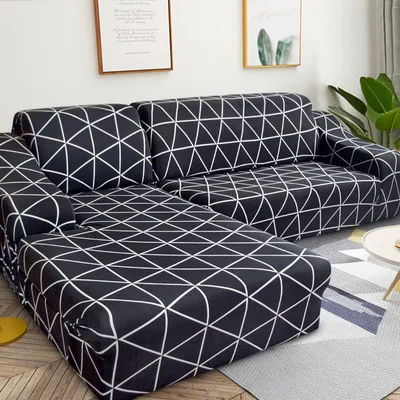 Чехлы для дивана для гостиной, растягивающийся чехол для дивана, комбинированный геометрический чехол для дивана, угловой l-образный чехол для дивана, мебельные чехлы - Цвет: 13