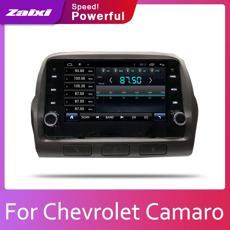  ZaiXi 2din Car multimedia Android Autoradio Car Radio GPS player For Chevrolet Camaro 2010~2015 Blu
