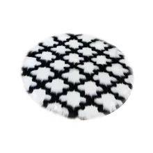 90cm Hotel Living Room Office Soft Acrylic Fiber Restaurants Home Floor Mat Round Comfortable Gift Cafe Bedroom Decorative