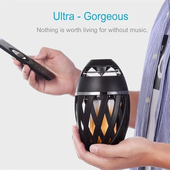 

Wireless Speaker Flame Light Wireless Speaker Decorative Table Lamp I3 Wireless Speaker Ambient Light Subwoofer