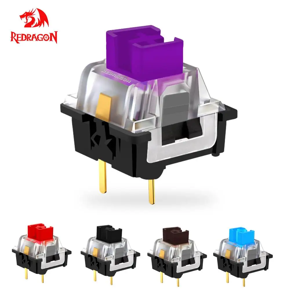 Переключатель REDRAGON SMD RGB MX 3-контактный кличный линейный тактильный бесшумный