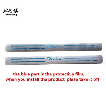 

2pcs/lot ultra-thin Stainless Steel Door Sill pedal Scuff Plate for 2007-2020 LANCIA Phedra 179 car accessories