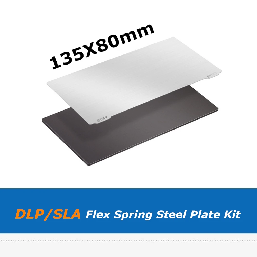 1pc 135X80mm Build Platform Flexible Spring Steel Plate Sheet + Magnetic Base Sticker for Photon S Mono SLA DLP 3D Printer Parts