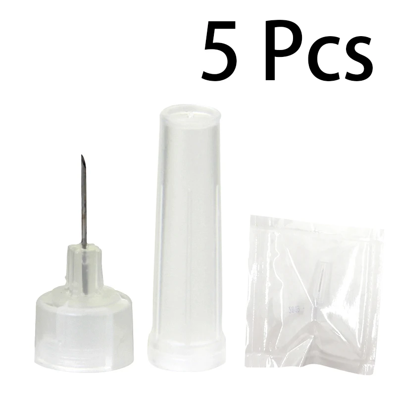 5pcs 0.3 needle 0,3 мл высокое давление мезотерапия Гиалуроновая кислота ручка неинвазивный ингалятор гиалурон ручка Набор для губ наполнитель против морщин инъекции - Номер модели: 5pcs 0.3 needle