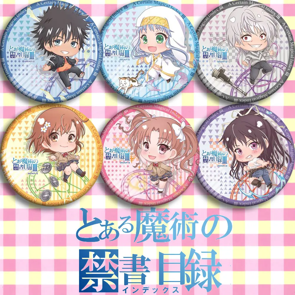 Brdwn Toaru maютсу no Index Misaka Mikoto Shirai Kuroko Kamijou Touma ускоритель Kongou Mitsuko значок косплея # GH| |