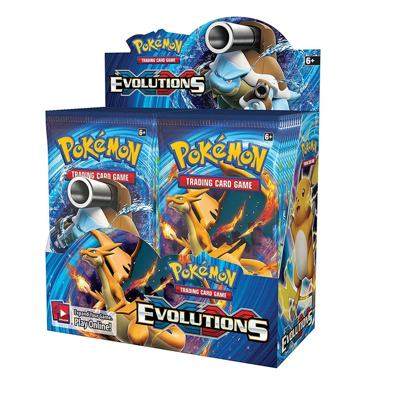 364 шт. карта Pokemon TCG: Sun& Moon Forbidden Light Booster герметичная коробка Коллекционная торговая карта покемона Набор детских игрушек - Цвет: EVOLUTIONS