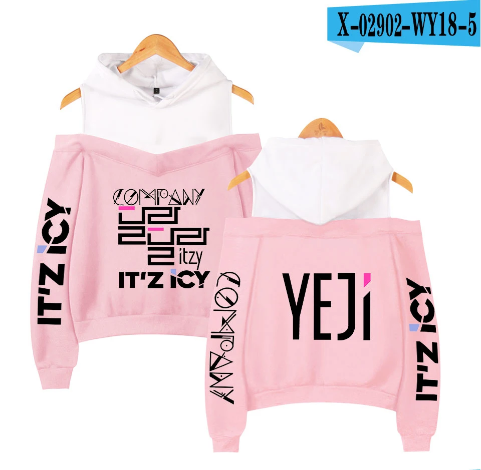Женское худи для женщин Harajuku Толстовка KPOP ITZY YEJi Одежда для девочек Пуловер розовый худи Осенняя теплая уличная одежда - Цвет: 14