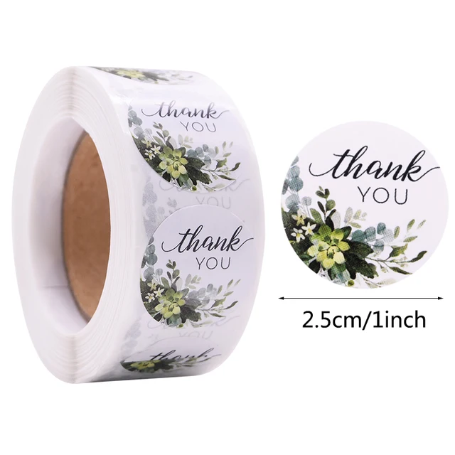 Gift Sealing Stickers 500pcs Thank You Love Design Diary Scrapbooking Stickers Festival Birthday Party Gift Decorations Labels C04