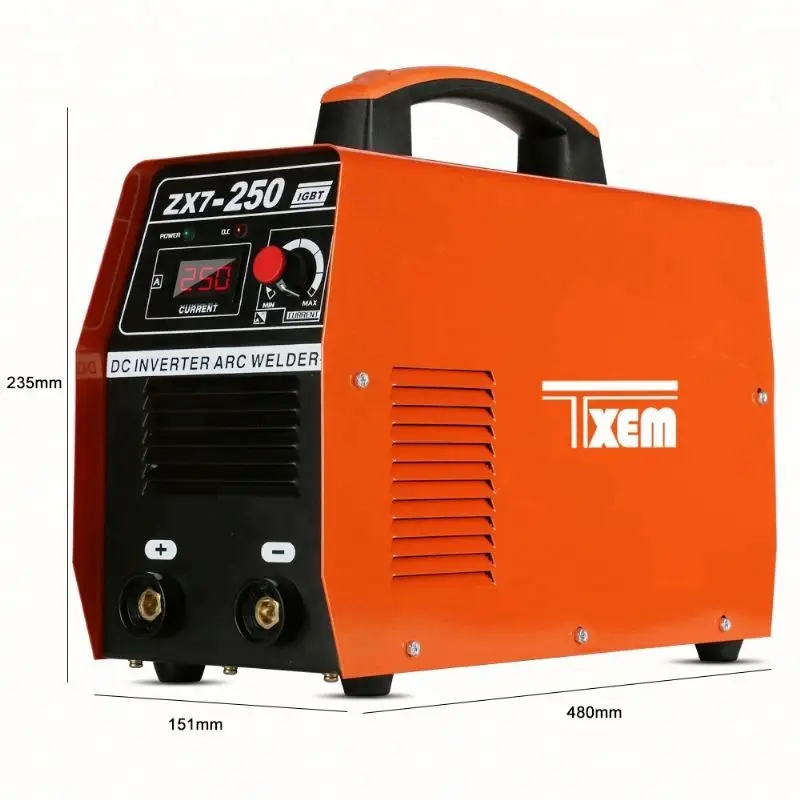 

Hot selling machine grade dc inverter mma welding zx7-250 with good quality ZX7-250 amp Mma Dc Igbt Inverter Welding Machine