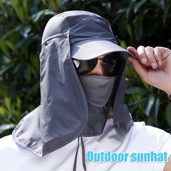

360 Degree UV Protection Ear Flap Neck Cover Sun Hat Cap for Outdoor Fishing Hunting Hiking B2Cshop