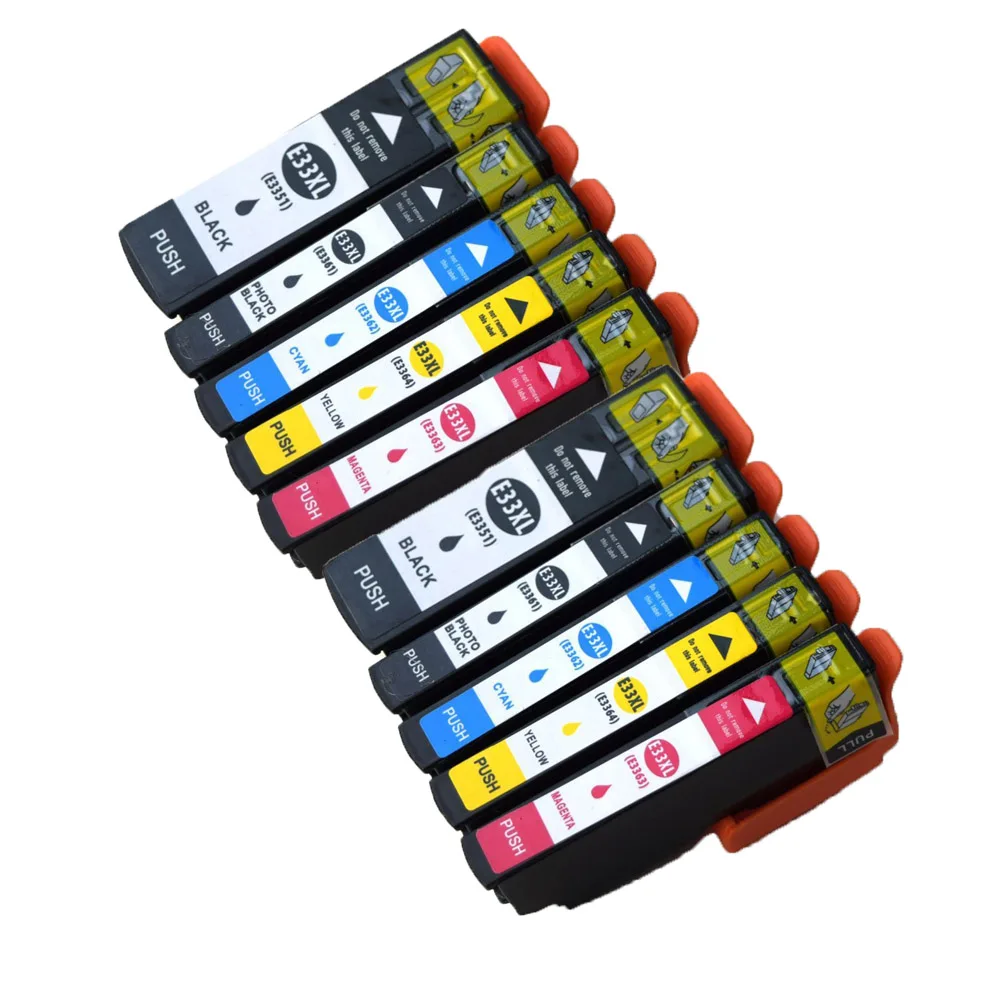 

10PK E33XL Compatible Ink Cartridge For Epson XP-530 XP-630 XP-635 XP-830