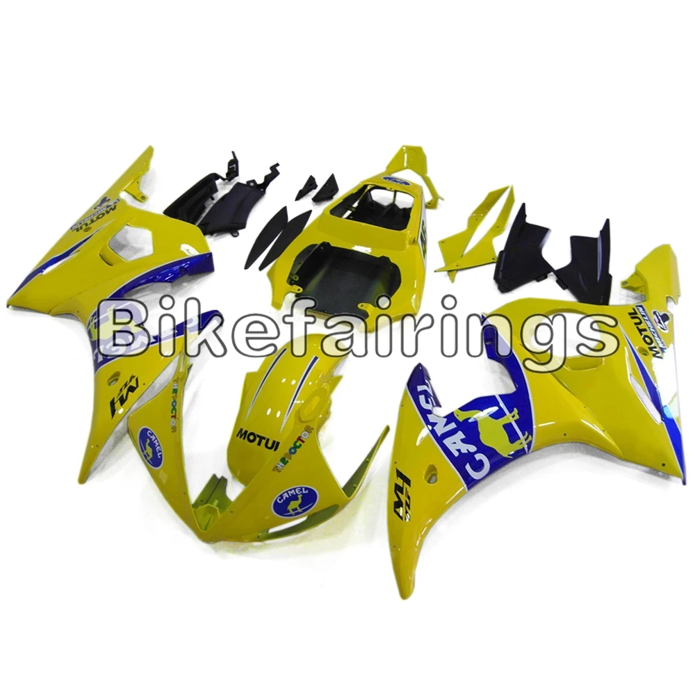 Цвет желтый, синий; размеры 34–43 полный комплект обтекателя Для Yamaha YZF-600 R6 2003 2004 2005 YZF R6 03 05 ABS пластиковые детали для мотоцикла капоты Carenes
