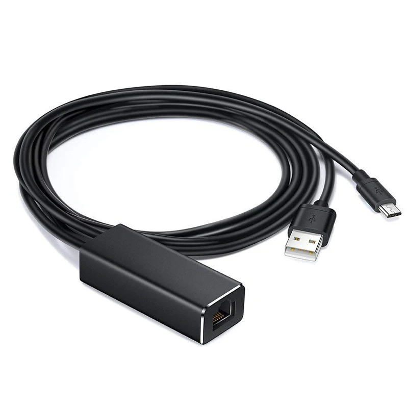Fire TV Stick HD 480 Мбит/с Micro USB2.0 к RJ45 Ethernet адаптер 10/100 для TV/Google Home Chromecast Ultra Audio |