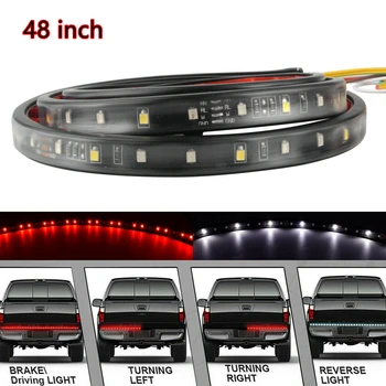 

Right Eagle Eye Flashlight Lights Motor Daytime DRL Backup Turn Signals Amber+Red Brake Motorbike