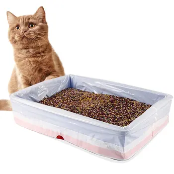 

Automatic Closing Litter Box for Garbage Bag Disposable PE Cat Stool Bag