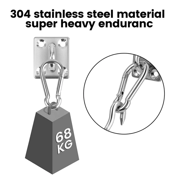 24Dics 304 Rozsdamentes Acélból Készült Hardverkészlet Turnbuckle Pad Eye Carabiner Clip Hook Csavarok Nap Árnyék Vitorla - Image 2