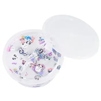 

Fluffy Slime Transparent with Animals Multicolor Accessory Toys for Children (Animal)