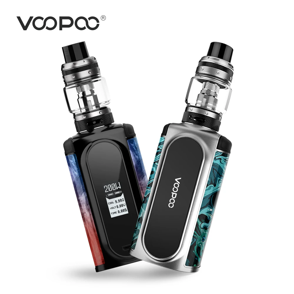  VOOPOO Vmate Vape Kit 200W Mod Box Cigarette Electronic Vaper Mods 8ml Uforce T1 Tank Atomizer no 1