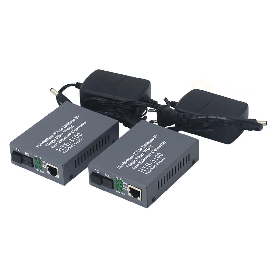 Волоконно-оптический трансивер конвертер сто мегабайтов Ethernet медиа-конвертер одномодовый волоконный трансивер