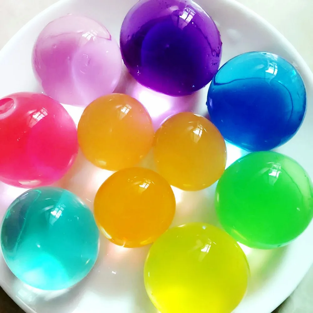 

Kids Children Toy Water Beads 7-8pcs/lot Big Crystal Soil Mud Hydrogel Gel Growing Up Orbiz Water Balls Wedding Home Decor F