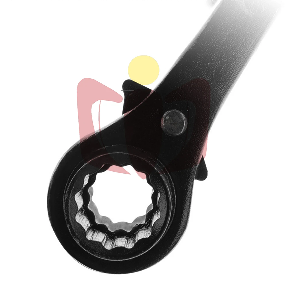 10-34mm Scaffolding Podger Ratchet Spanner Site Ratcheting Socket Wrench Tool Tapered End For Forward/Backward Work