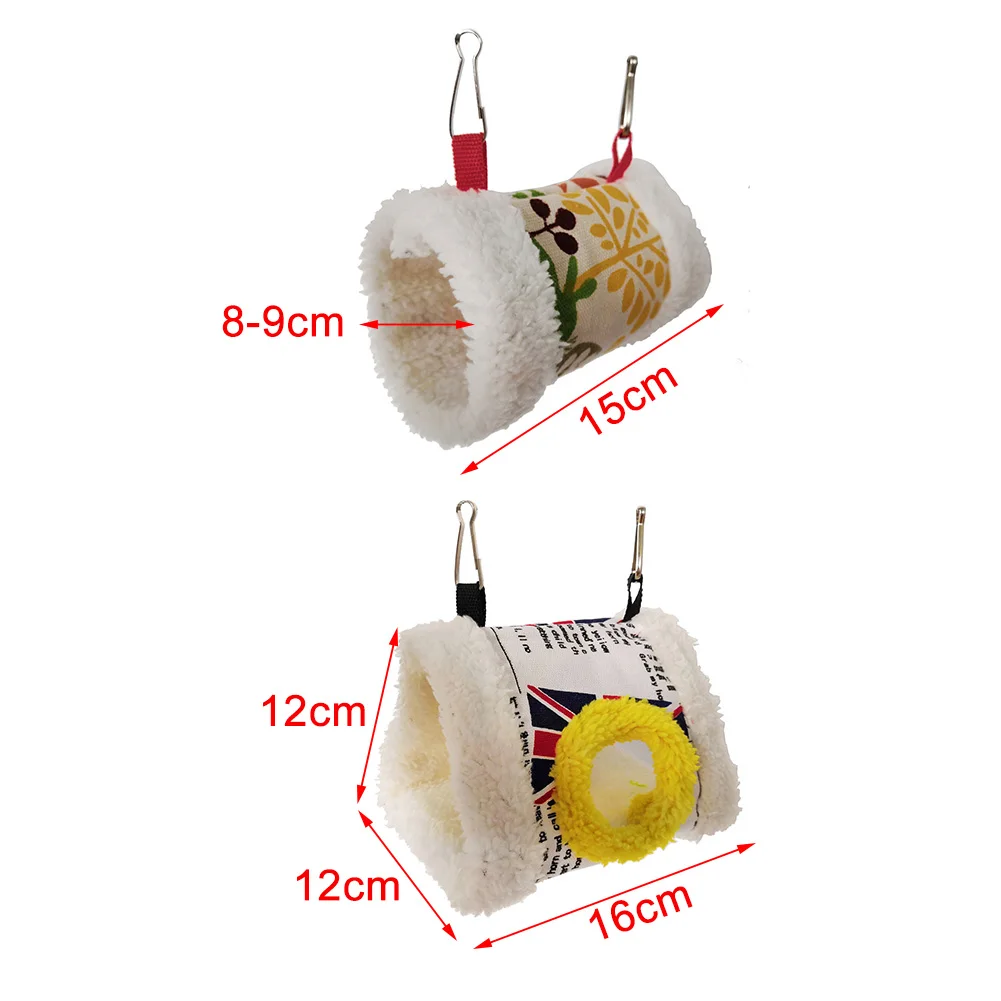 Утолщенная пещера домашнее гнездо для птиц кровать легко чистить палатка подвесная клетка Милый Попугай мягкий гамак зима теплый
