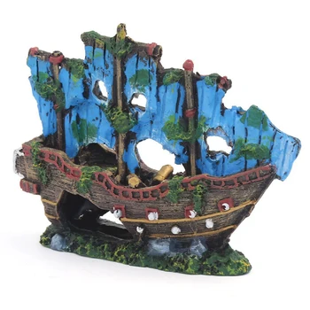 

Landscape Simulation Plant Small Aquarium Ornament Accessories House Fish Tank Home Decor Resin Ship