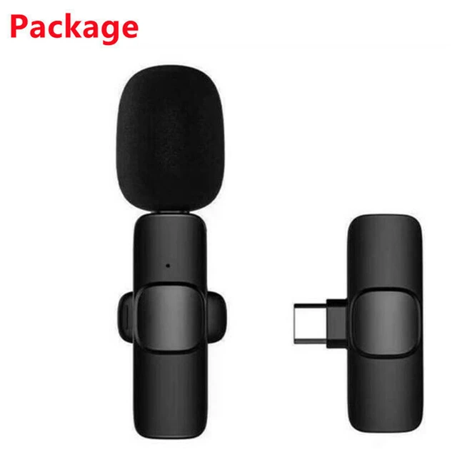 1pc Wireless Lavalier Microphone Usb-c Connector Digital