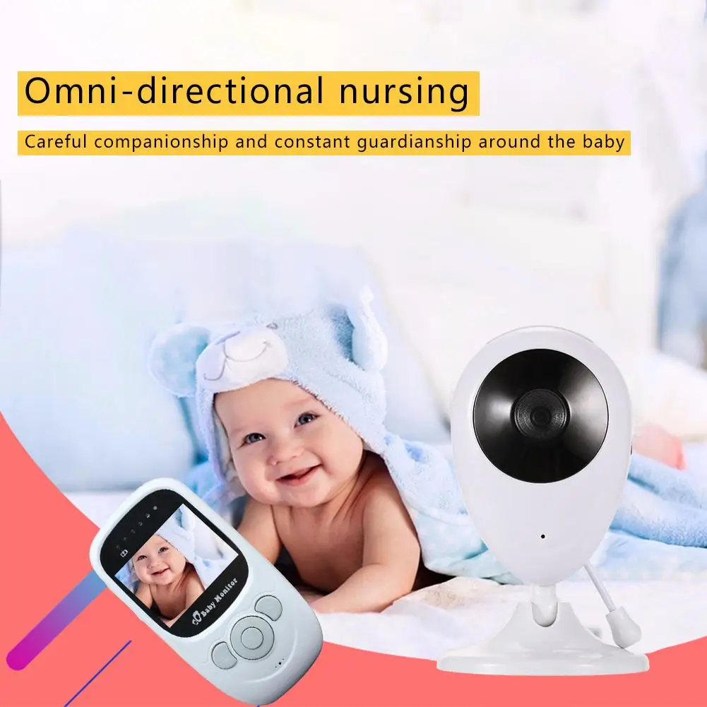 2,4G беспроводной монитор температуры младенца монитор безопасности младенца 2,0 дюймов камера с ЖК-экраном видео 2 способа разговора ночного видения