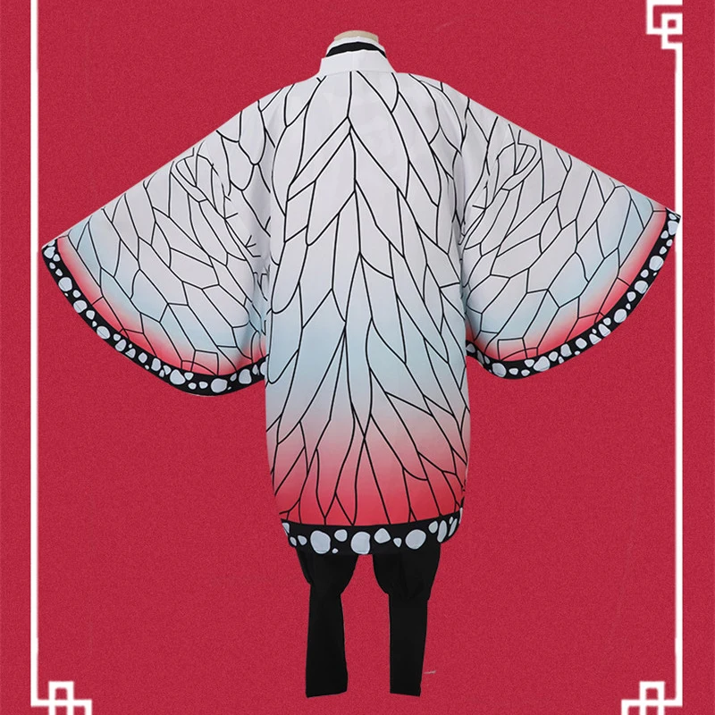 Аниме Kochou Shinobu Косплей Костюм Demon Slayer Kimetsu no Yaiba кимоно женское пальто с бабочкой рубашка брюки униформа Одежда для девочек