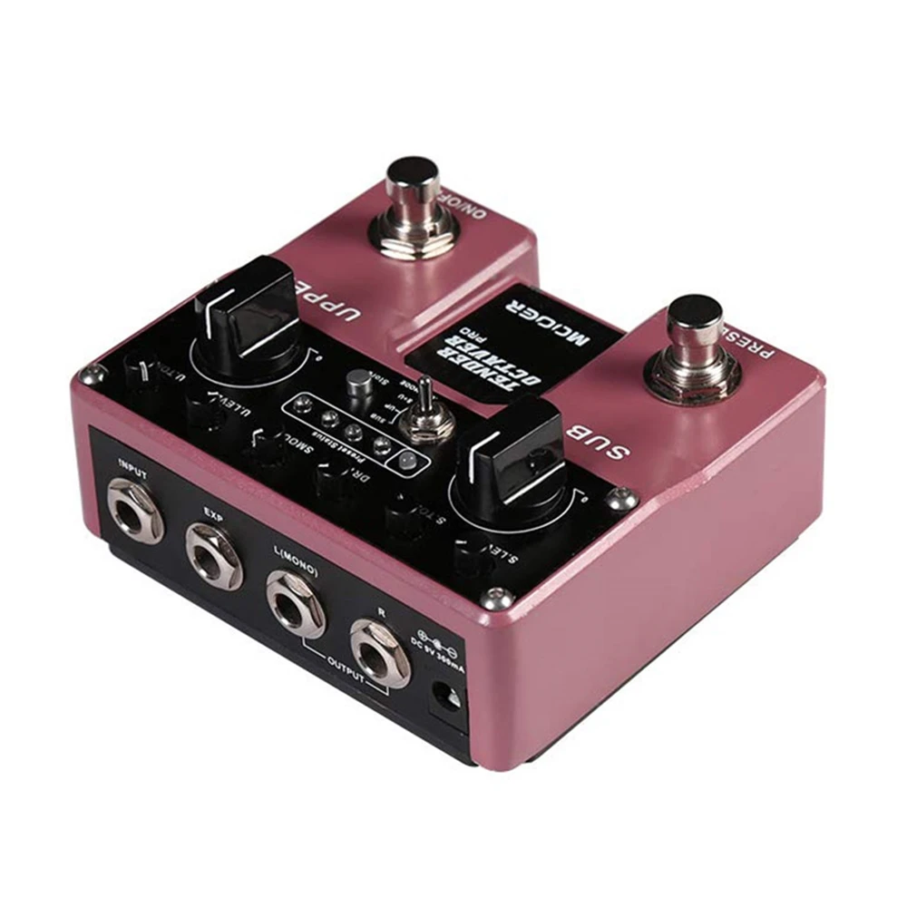 MOOER TENDER OCTAVER Pro гитарный эффект педали Sub& Upper Octaves 4 пользовательских предустановки двойные переключатели для ног Аксессуары для гитары