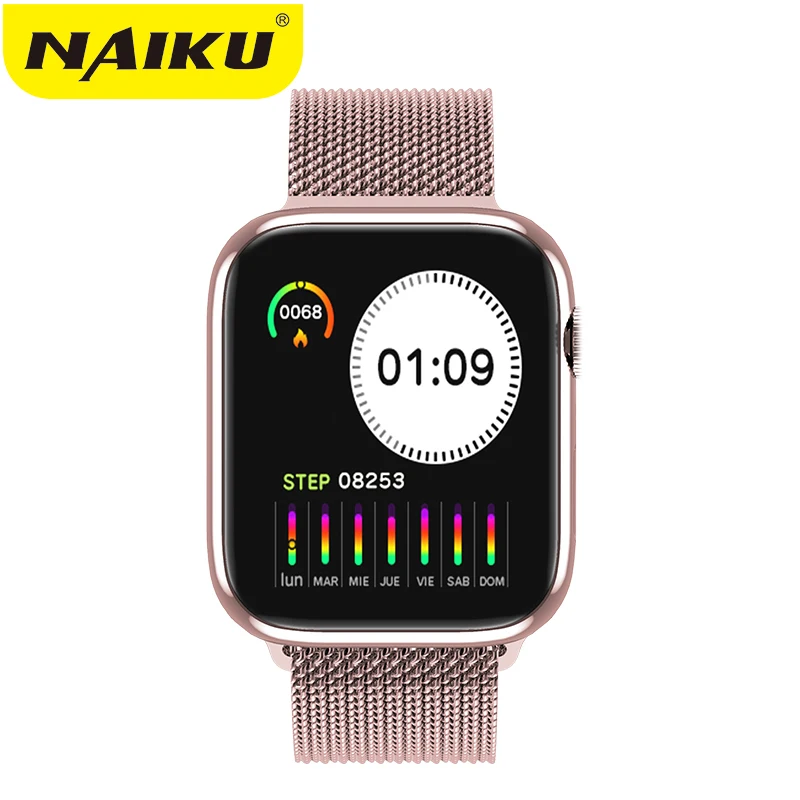 Смарт часы NAIKU IWO 9 lite с Bluetooth вызовом монитор сердечного ритма ECG W88/W98 умные для Android