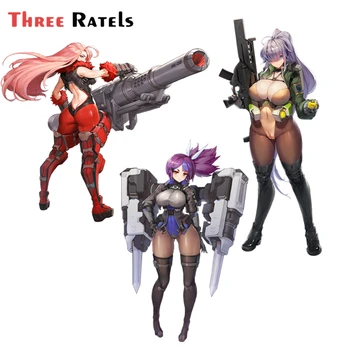 

Three Ratels FC584 BBW sexy girl with weapon last origin Game car Skateboard Laptop Guitar Waterproof Luggage sticker decal