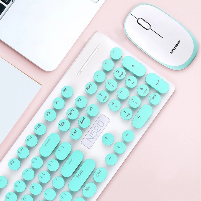 

Wireless Keyboard and Mouse Set Silent Desktop Computer Laptop Keypad Business Office Home Mute Mice Keyboard
