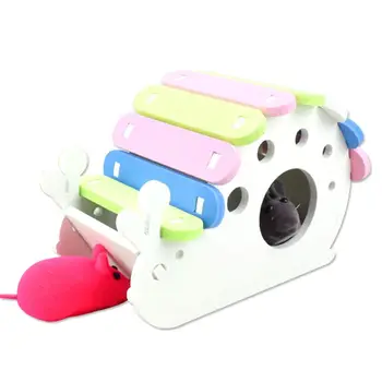 

Snail Shape Wooden Hamster House Rat Mouse Exercise Sleeping Nest Toys