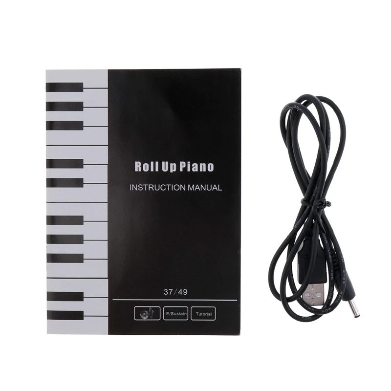 

37 Keys Silicon Flexible Hand Roll Up Piano Soft Portable Electronic Keyboard Organ Music Gift For Children Student