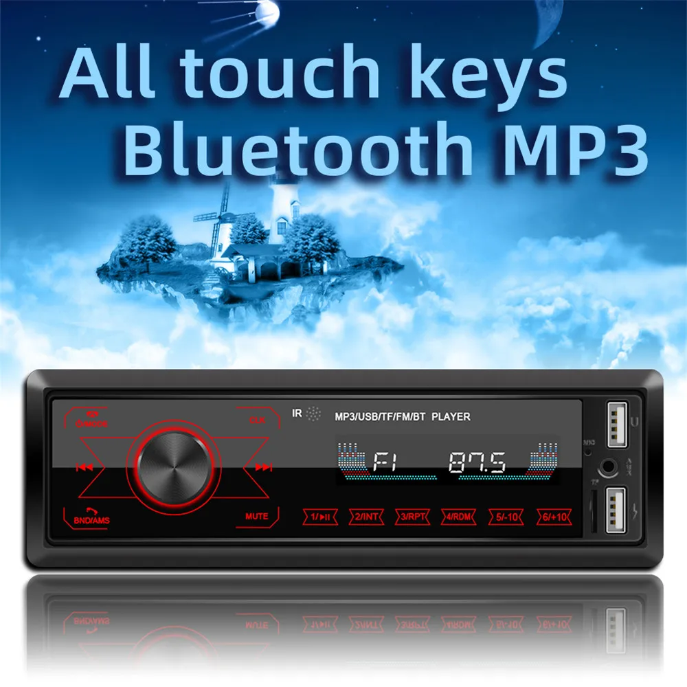 Оригинальный Автомобильный компактный MP3-плеер 12 В с Bluetooth многофункциональное