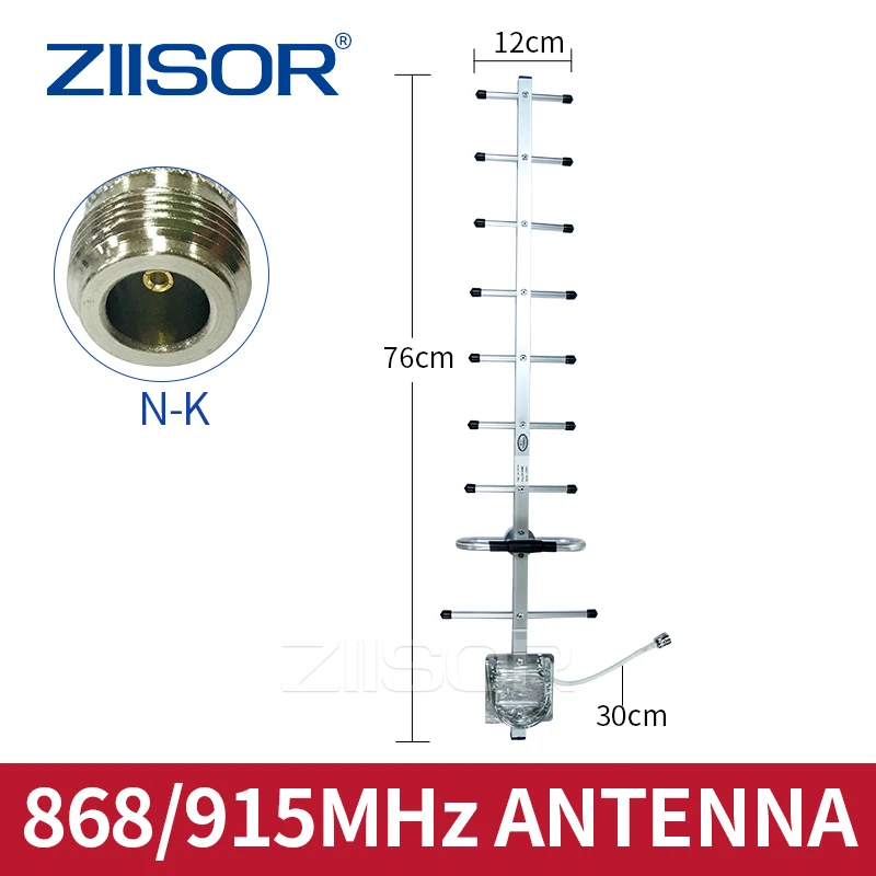 2pcs 868MHz 915MHz Directional Yagi Antenna N Female LoRa Gateway Internet of Things 900M Image Transmission High Gain 9 Unit 915mhz pcb yagi directional antenna 900m fpv uav drone remote control countermeasure interference signal blocker rfid