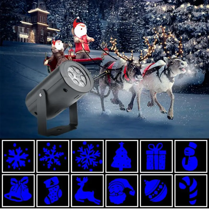 Colorful Rotating LED Projector Lights Super Bright Christmas Led Laser Light Outdoor LED Landscape Lamp Christmas Decorations