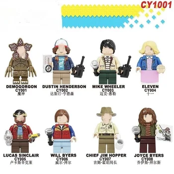 

Bricks Building Blocks Unisex 8PCS New Action Figures Set Sale Stranger Things Educational Toys CY1001