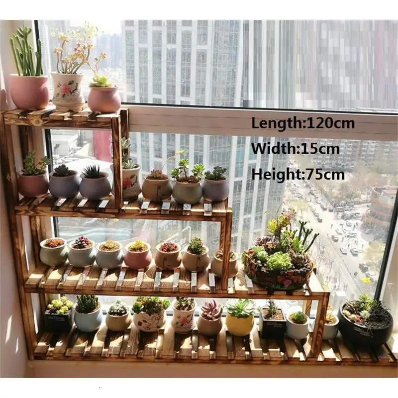 Number 11 Macetas Estanteria Escalera деревянный Mueble Para Plantas plantenekken Dekoration Балконная полка напольная растительная стойка Цветочная стойка - Цвет: Number 11