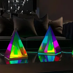 Lampe de Table en forme de Cube magique avec signe de lévitation, veilleuse personnalisée, nouveauté, décoration de bureau 