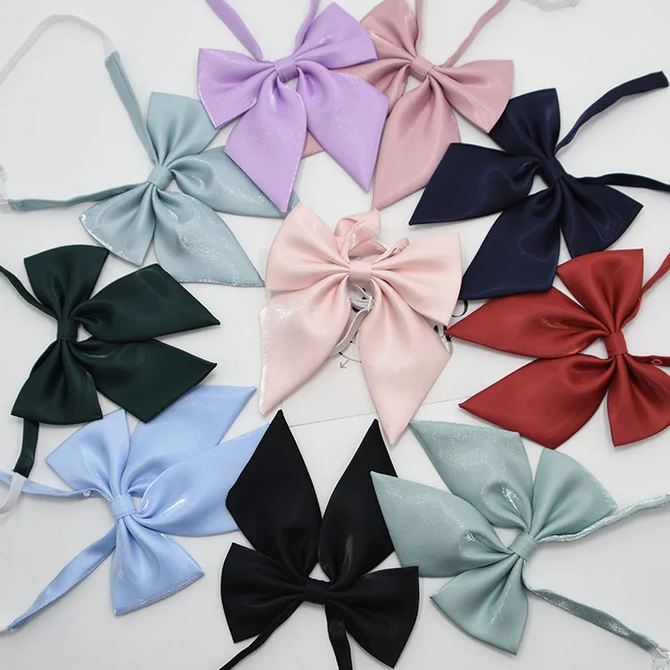 Neue Schleife für Studenten aus Polyester für Damen, Uniformkragen-Schmetterlingsschleife, Mädchen-Schleifen, JK-Hemd-Kleid-Halsaccessoire – Detail 29