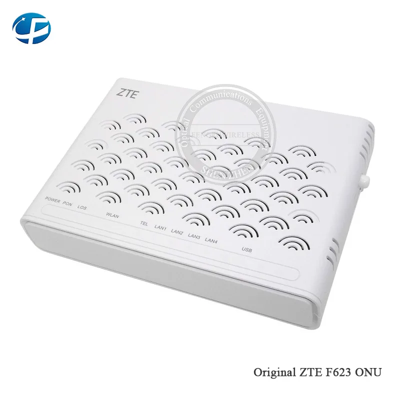 50 шт. fibra optica zte F623 6,0 с wifi FTTH GPON ONU ONT маршрутизатор с 1GE+ 3FE+ wifi+ usb ONT английский интерфейс