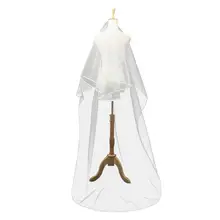 2 слоя свадебная фата 2,5 м Длинные свадебная фата с лентой по краю Фата с расческой свадебная фата для невесты, свадебные аксессуары