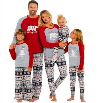

Matching Christmas Pajamas Set Family Look New Year Outfits Baby Kids Dad Mom Christmas Pijamas Pjs Clothing Sets
