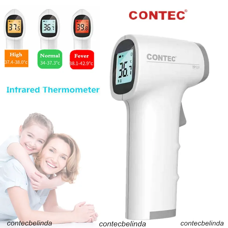 

CONTEC LCD Digital Non-contact IR Infrared Thermometer Forehead Body Temperature TP500