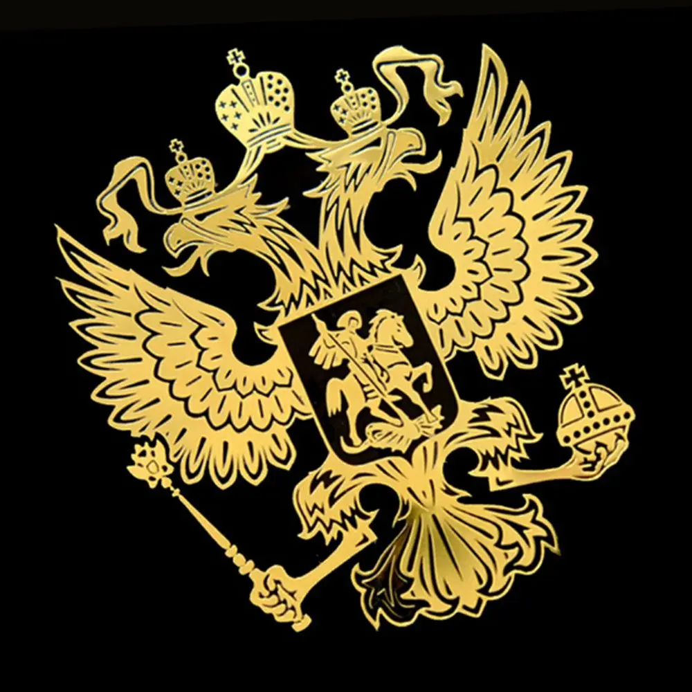 SEKINNEW герб России никелевые металлические наклейки для автомобиля наклейки Российской Федерации Орел автомобильные аксессуары для мотоцикла авто