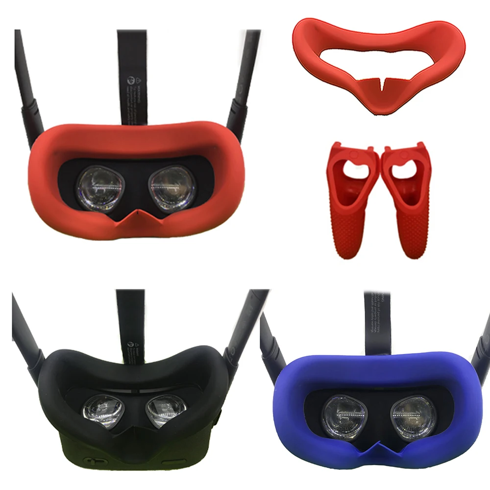 

2pcs Eye Mask Cover for Oculus Quest VR Headset Anti-sweat Unisex Anti-leakage Light Blocking Soft Silicone Eye Cover