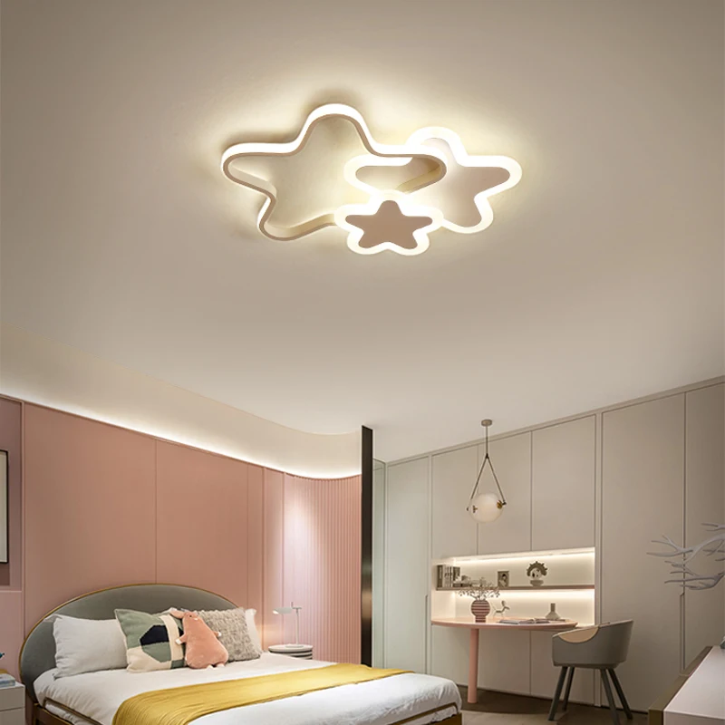 Bedroom lamp modern minimalist personal ceiling lamp boys girl stars